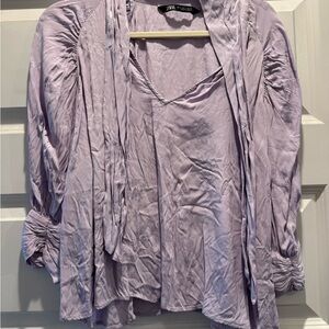 Zara Lavender Blouse